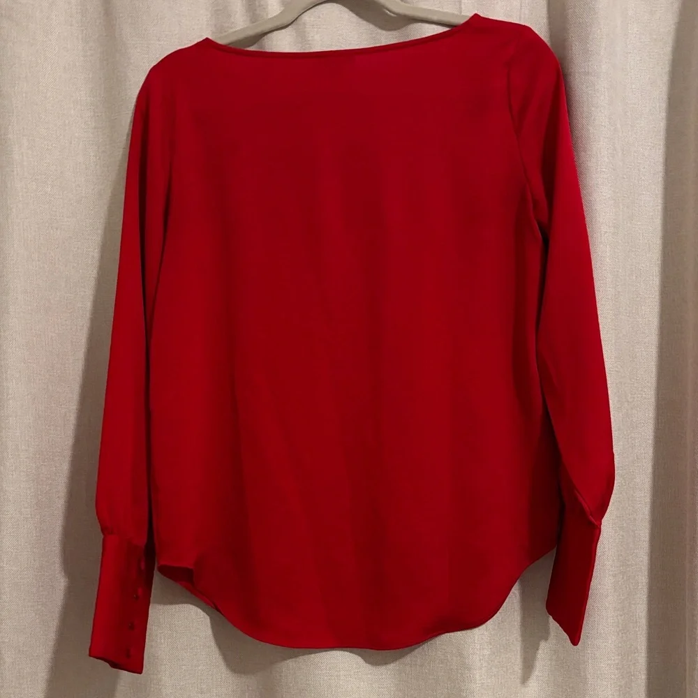 Ann Taylor Vibrant Red Blouse - Picture 4 of 7